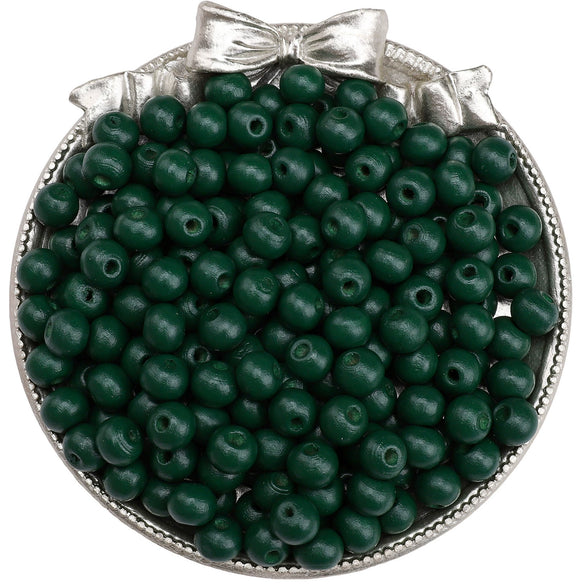Wooden Round Beads Retro Style Spray Painted Handmade Diy Jewelry Accessories For Bracelet And Mobile Phone Chain