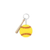 Wooden Simulation Baseball Stick Pendant Jewelry Keychain Material