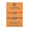 Woven Adjustable Friendship Bracelet Geometric Electroplating Red Blue Black Unisex