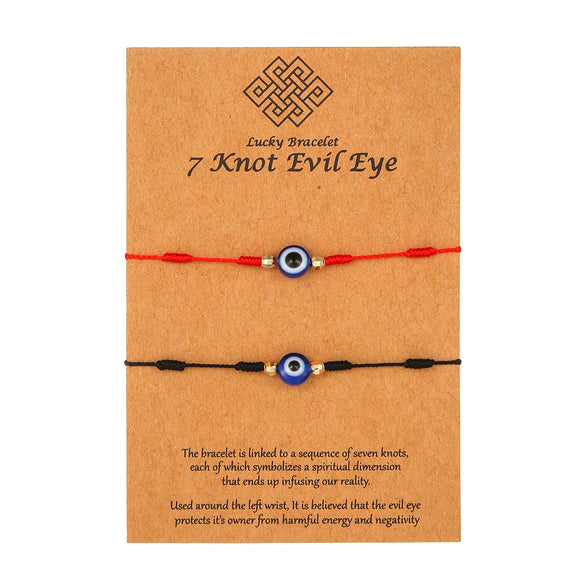 Woven Adjustable Friendship Bracelet Geometric Electroplating Red Blue Black Unisex
