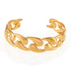 Woven Bracelet 316L Stainless Steel Geometric 18K Gold Plated