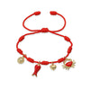 Woven Bracelets Cord Material Shells Turtles Crabs Love Geometric Electroplating Style Women's