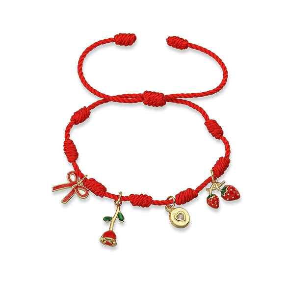 Woven Bracelets Cord Material Shells Turtles Crabs Love Geometric Electroplating Style Women's