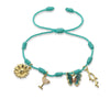 Woven Bracelets Cord Material Shells Turtles Crabs Love Geometric Electroplating Style Women's
