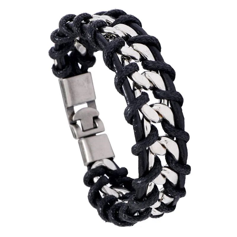 Woven  Personality Punk Style Chain Bracelet