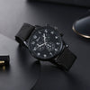 Woven Quartz And Digital Sports Watch For Men And Boys Nylon And Canvas Strap Alloy Case Round Dial
