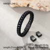 Woven Stainless Steel Geometric Spliced Bracelet With Magnetic Clasp Electroplated Fashion Bracelet For Women