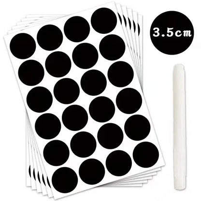 Writable Removable Pvc Waterproof Blackboard Paste Label Sticker