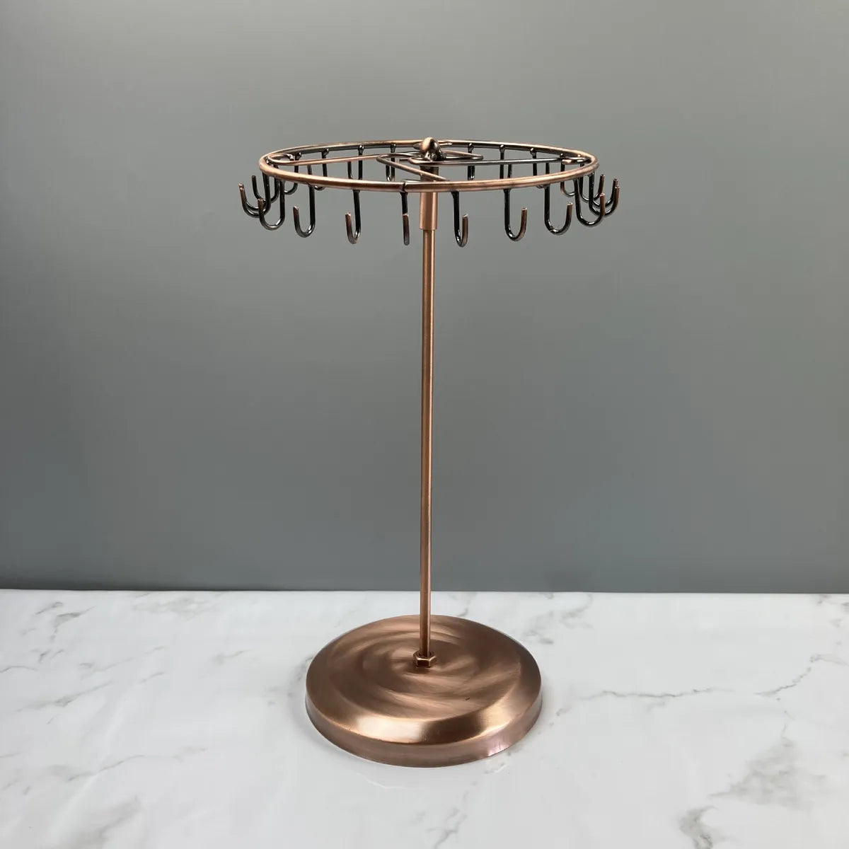 Wrought Iron Jewelry Display Stand Rotating Necklace Storage Rack Hanging Earrings Jewelry Stand  Wholesale