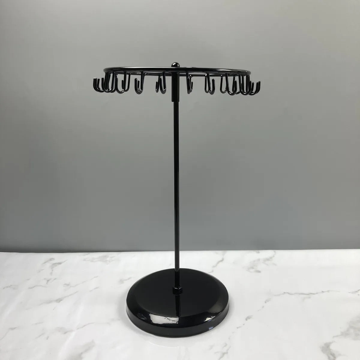 Wrought Iron Jewelry Display Stand Rotating Necklace Storage Rack Hanging Earrings Jewelry Stand  Wholesale