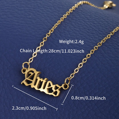 Wholesale Jewelry XUPING Simple Style Constellation 304 Stainless Steel 18K Gold Plated Anklet