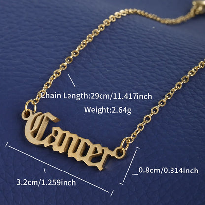 Wholesale Jewelry XUPING Simple Style Constellation 304 Stainless Steel 18K Gold Plated Anklet