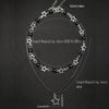 Y2K Hip-Hop Star Alloy Beads Silver Plated Unisex Pendant Necklace