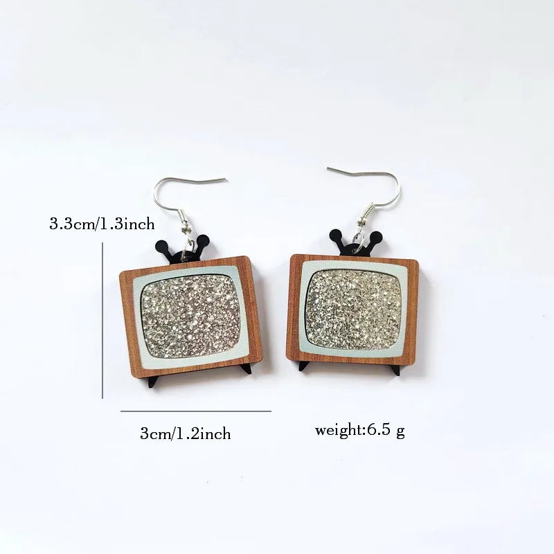 Y2k Square Arylic Women'S Drop Earrings