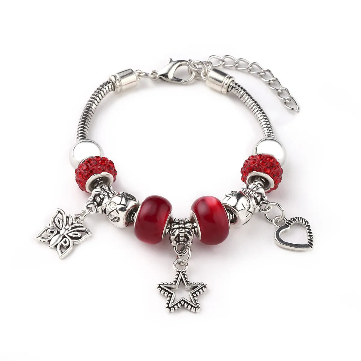 Y2K Star Heart Shape Butterfly 304 Stainless Steel Alloy Plastic Wholesale Bangle