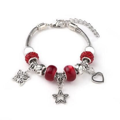 Y2K Star Heart Shape Butterfly 304 Stainless Steel Alloy Plastic Wholesale Bangle