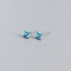 Fashion Flower Plating Gem Earrings Ear Studs