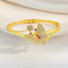 Zinc Alloy Animal Style Electroplated Open Bracelet For Women
