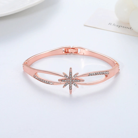 Zinc Alloy Animal Style Electroplated Open Bracelet For Women