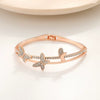 Zinc Alloy Animal Style Electroplated Open Bracelet For Women