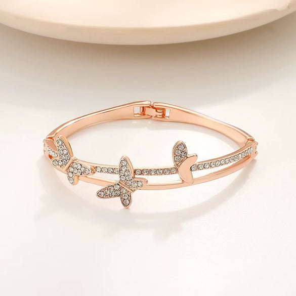 Zinc Alloy Animal Style Electroplated Open Bracelet For Women