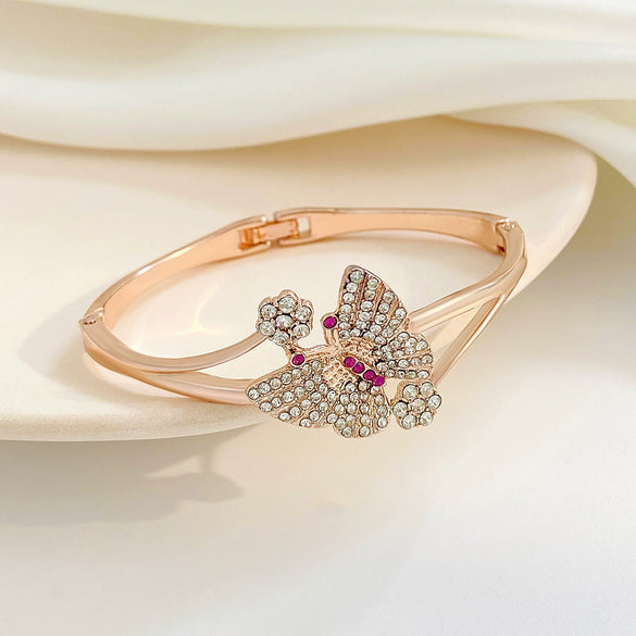 Zinc Alloy Animal Style Electroplated Open Bracelet For Women