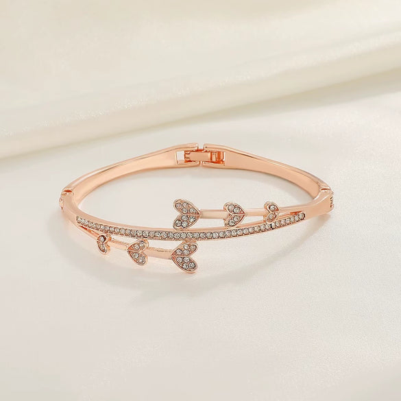 Zinc Alloy Animal Style Electroplated Open Bracelet For Women