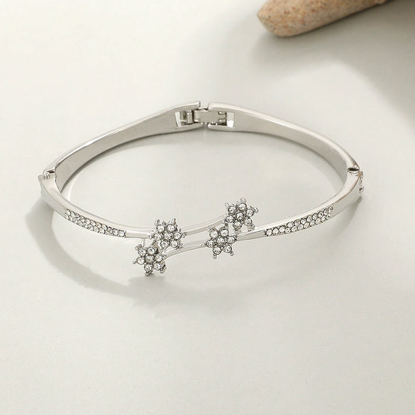 Zinc Alloy Animal Style Electroplated Open Bracelet For Women