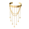 Zinc Alloy Beaded Tassel Arm Chain Arm Ring Electroplated Bohemian Style Women Jewelry