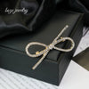 Zinc Alloy Bow Brooch Electroplating Unisex Accessories