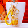 Zinc Alloy Fortune Bucket Cornucopia Women's Cute Creative Metal Key Chain