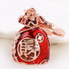 Zinc Alloy Fortune Bucket Cornucopia Women's Cute Creative Metal Key Chain