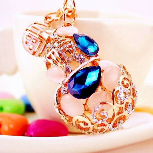 Zinc Alloy Fortune Bucket Cornucopia Women's Cute Creative Metal Key Chain