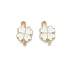 Zinc Alloy Four Leaf Clover Enamel Dripping Oil Pendant Jewelry Accessories For Diy Bracelet Necklace Earrings