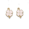 Zinc Alloy Four Leaf Clover Enamel Dripping Oil Pendant Jewelry Accessories For Diy Bracelet Necklace Earrings