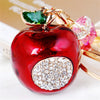 Zinc Alloy Fruit Lemon Car Keychain Diamondencrusted Cartoon Key Chain For Women