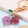 Zinc Alloy Fruit Lemon Car Keychain Diamondencrusted Cartoon Key Chain For Women