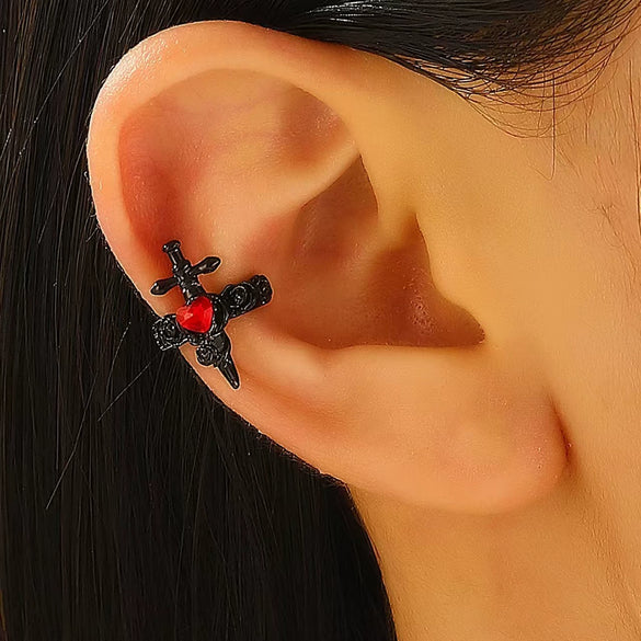 Zinc Alloy Geometric Animal Style Diamond Opening Finger Ring For Women