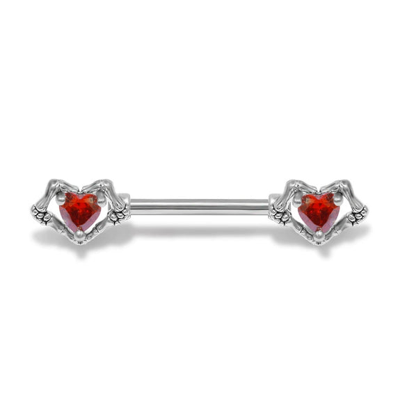Zinc Alloy Geometric Heartshaped Piercing Jewelry
