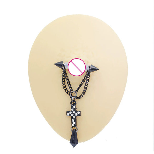 Zinc Alloy Geometric Heartshaped Piercing Jewelry