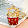 Zinc Alloy God Of Wealth Keychain For Women As Creative Gift