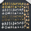 Zinc Alloy Marine Animal Starfish Seahorse Pendant Jewelry Material For Diy Bracelet Necklace With Electroplating
