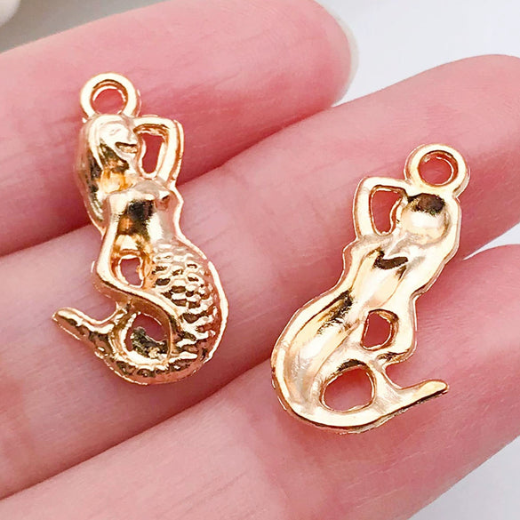 Zinc Alloy Marine Animal Starfish Seahorse Pendant Jewelry Material For Diy Bracelet Necklace With Electroplating
