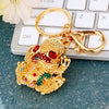 Zinc Alloy Metal Keychain Diamond Collection Bucket Cornucopia Shape For Women As Travel Souvenir Gifts