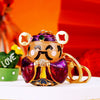 Zinc Alloy Metal Keychain Diamond Collection Bucket Cornucopia Shape For Women As Travel Souvenir Gifts