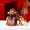 Zinc Alloy Metal Keychain Diamond Collection Bucket Cornucopia Shape For Women As Travel Souvenir Gifts
