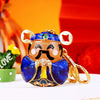 Zinc Alloy Metal Keychain Diamond Collection Bucket Cornucopia Shape For Women As Travel Souvenir Gifts