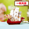Zinc Alloy Metal Keychain Diamond Collection Bucket Cornucopia Shape For Women As Travel Souvenir Gifts