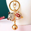 Zinc Alloy Metal Keychain Diamond Collection Bucket Cornucopia Shape For Women As Travel Souvenir Gifts