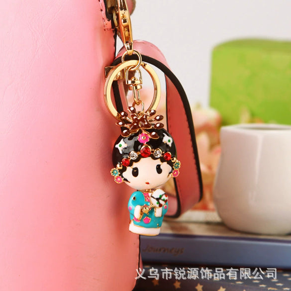 Zinc Alloy Pig Pattern Metal Keychain For Women